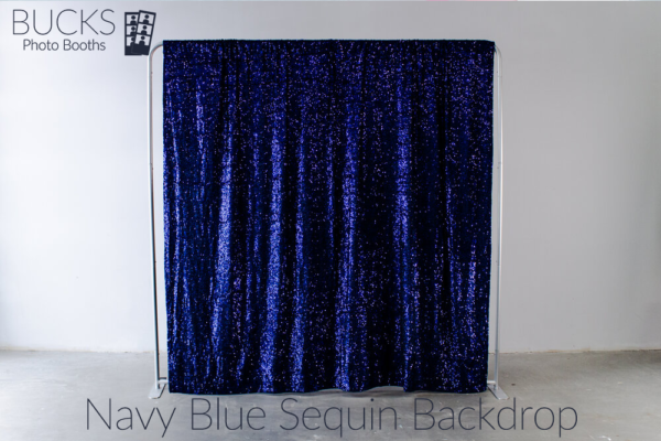 Navy Blue Sequin Photo Booth Backdrop Bucks Photo Booths