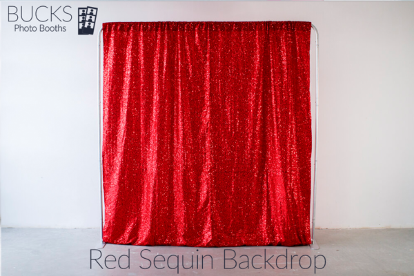Red Sequin Photo Booth Backdrop Bucks Photo Booths
