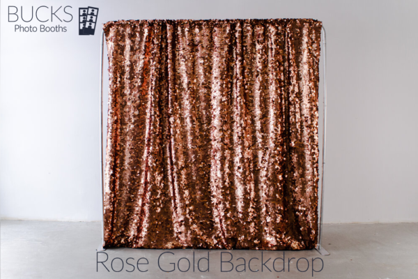 Rose Gold Photo Booth Backdrop Bucks Photo Booths