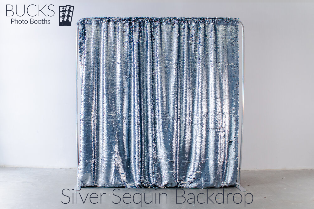 Silver Sequin Photo Booth Backdrop Bucks Photo Booths
